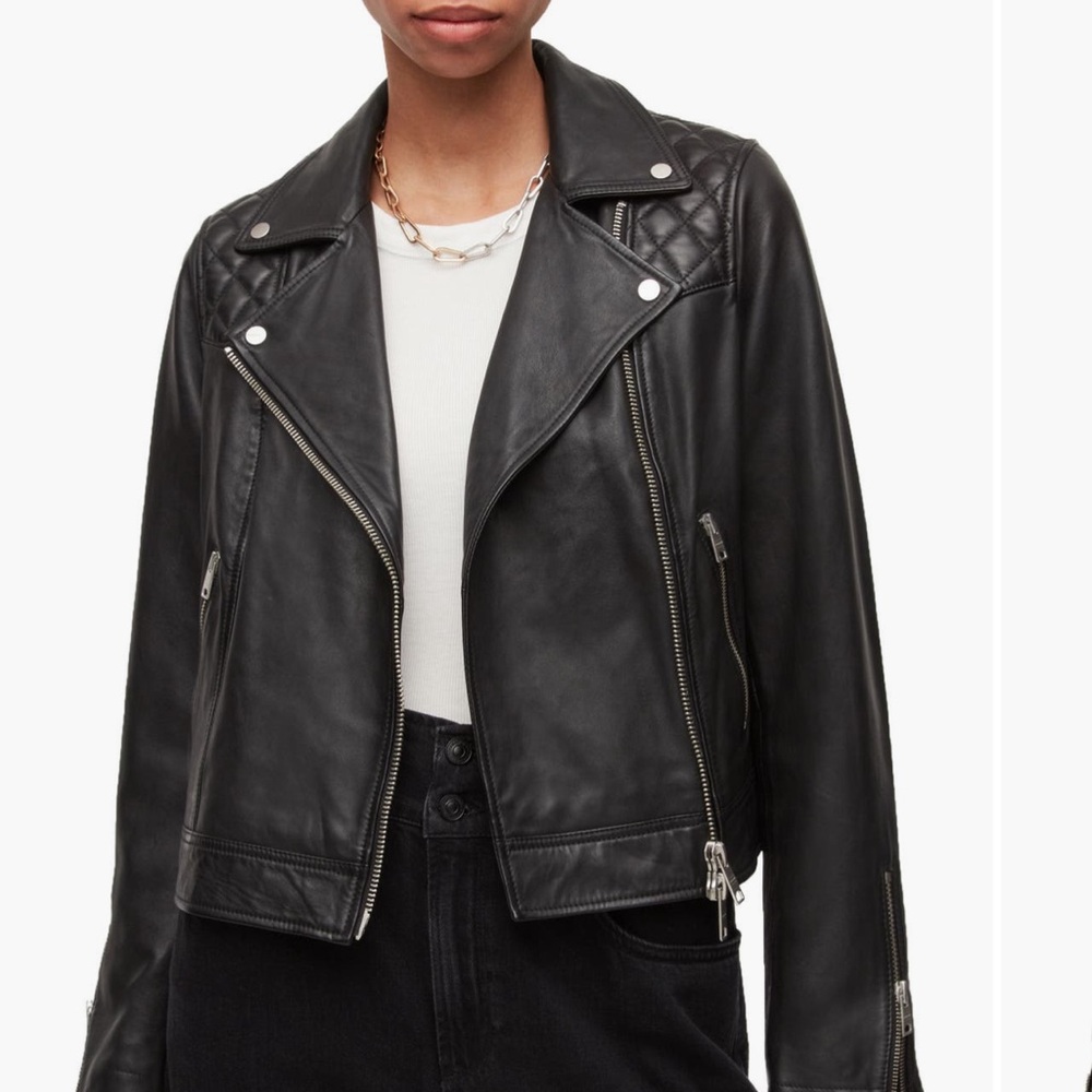 AllSaints
Caden Leather Biker Jacket